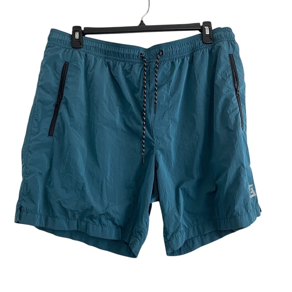 American Eagle Men's Blue Teal Mesh Swim Shorts Summer Vacation Pool Beach 2XL